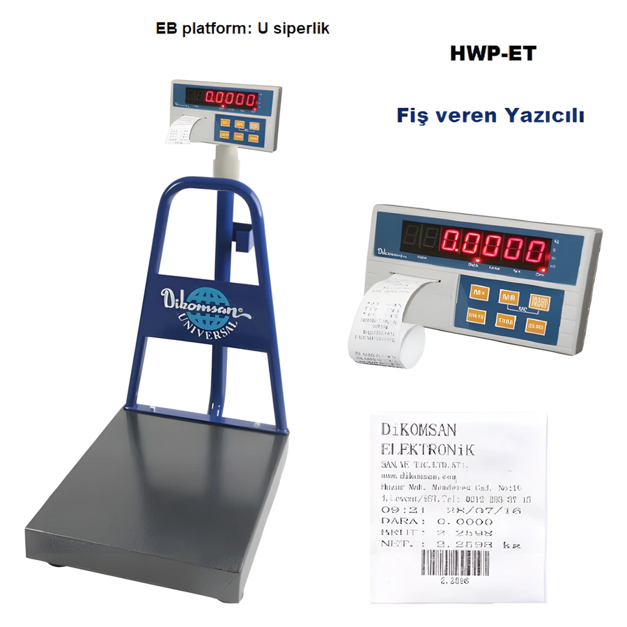 Dikomsan Hwp-et Fiş Yazıcılı Baskül – Tartım Baskülleri