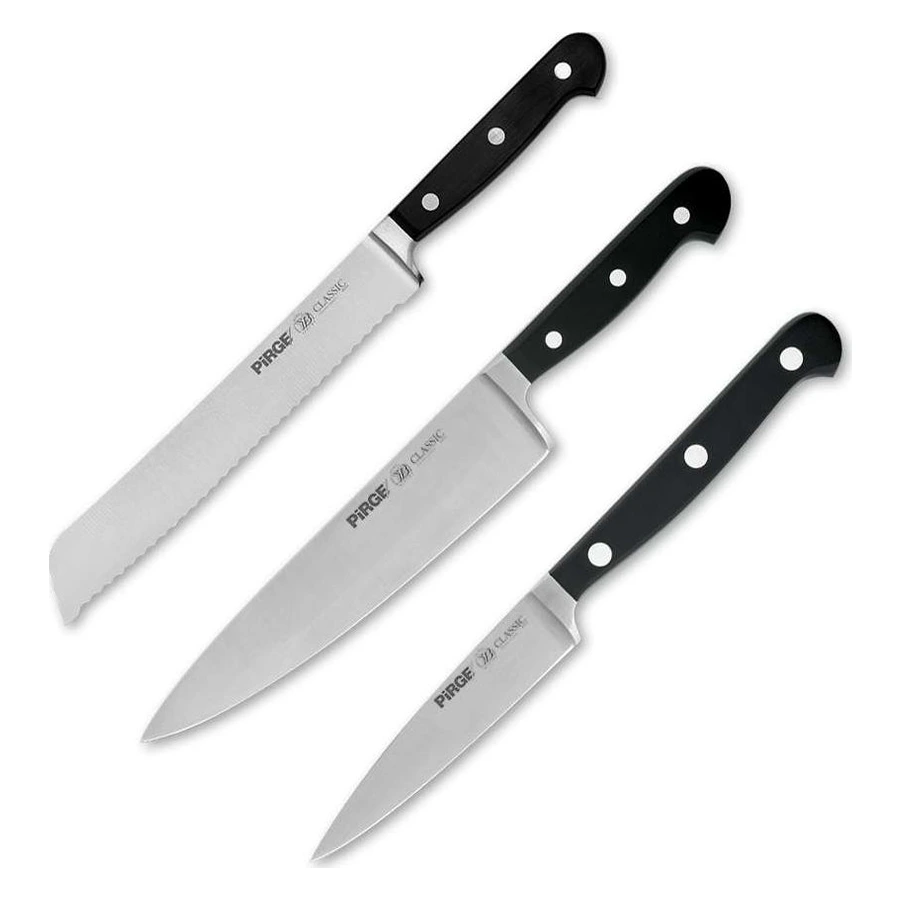 Pirge Classic Profesyonel Bıçak Seti 3 Parça