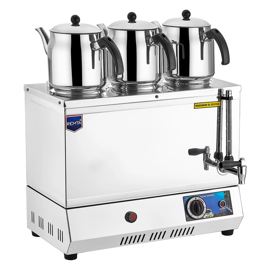 Remta EP03 Elektrikli Pleytsiz 3 Demlikli Çay Ocağı 34 lt – Kahveci Ocakları