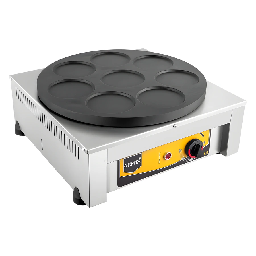 Remta KR6 8'Lİ Krep Pişirici Elektrikli 40 cm Çap Yuvarlak