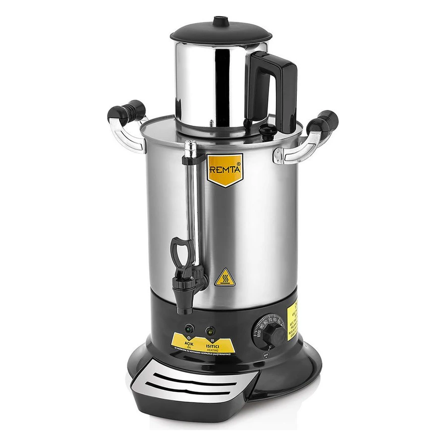 Remta PT11 Platin Model Tek Demlikli Çay Makinesi 9 lt (Demlik Dahil)