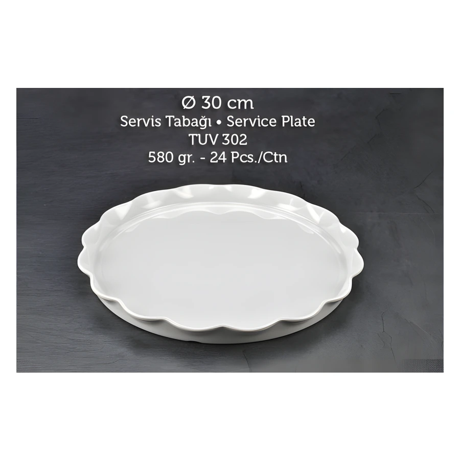 Tuva Therm 30 cm Servis Tabağı