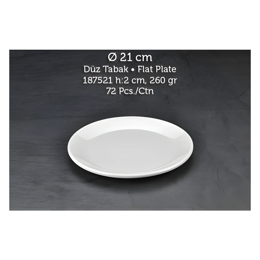 Tuva Therm International 21 cm Düz Tabak