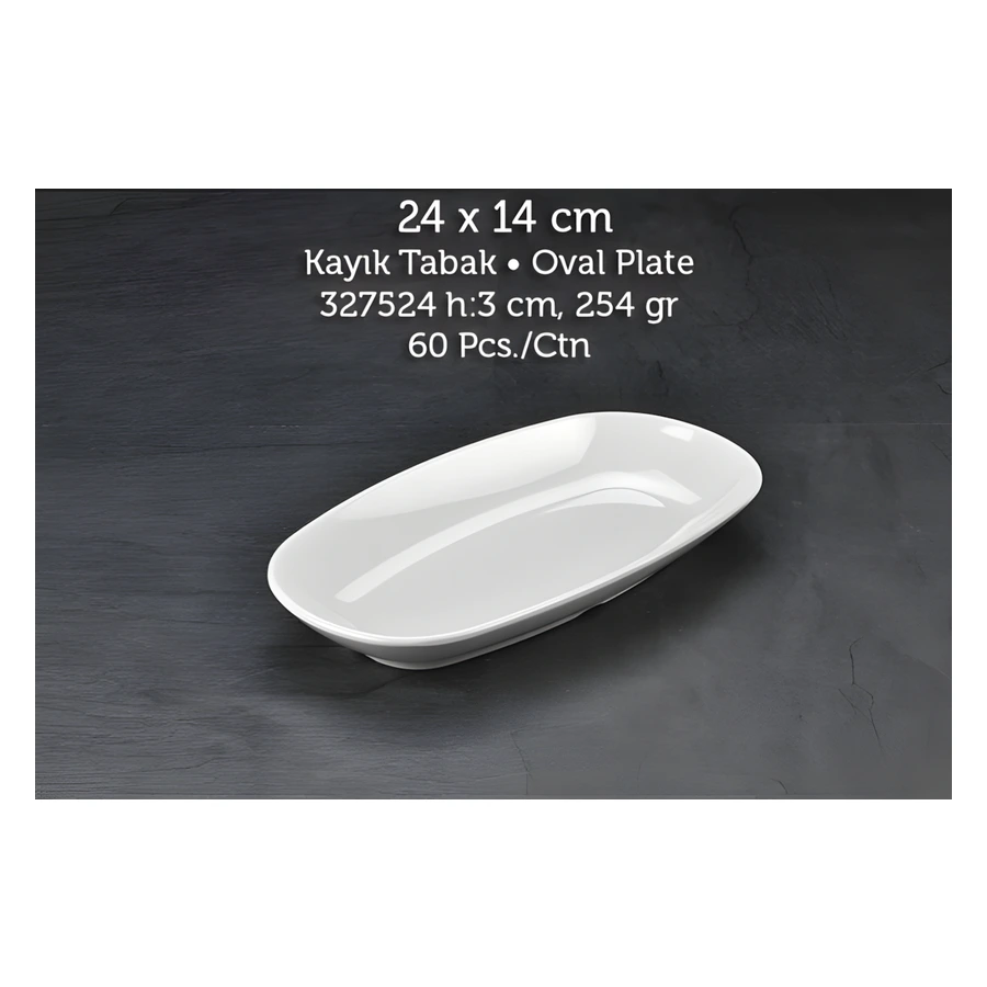 Tuva Therm International 24x14 cm Kayık Tabak