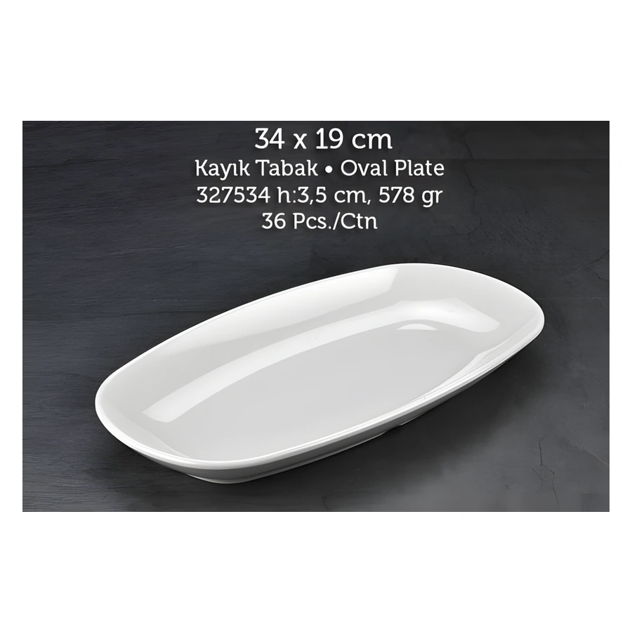 Tuva Therm International 34x19 cm Kayık Tabak