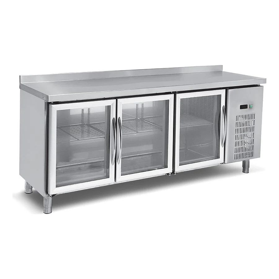 Empero Cam Kapılı Tezgah Tipi Buzdolabı 3 Kapılı 200x60 EMP.200.60.03-CLS – Soğutma