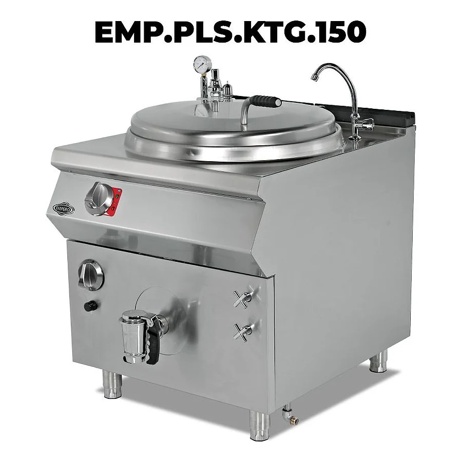 Empero Gazlı Kaynatma Kazanı İndirekt Isıtmalı 150 Litre EMP.PLS.KTG.150 – Pişirme / 900 Plus